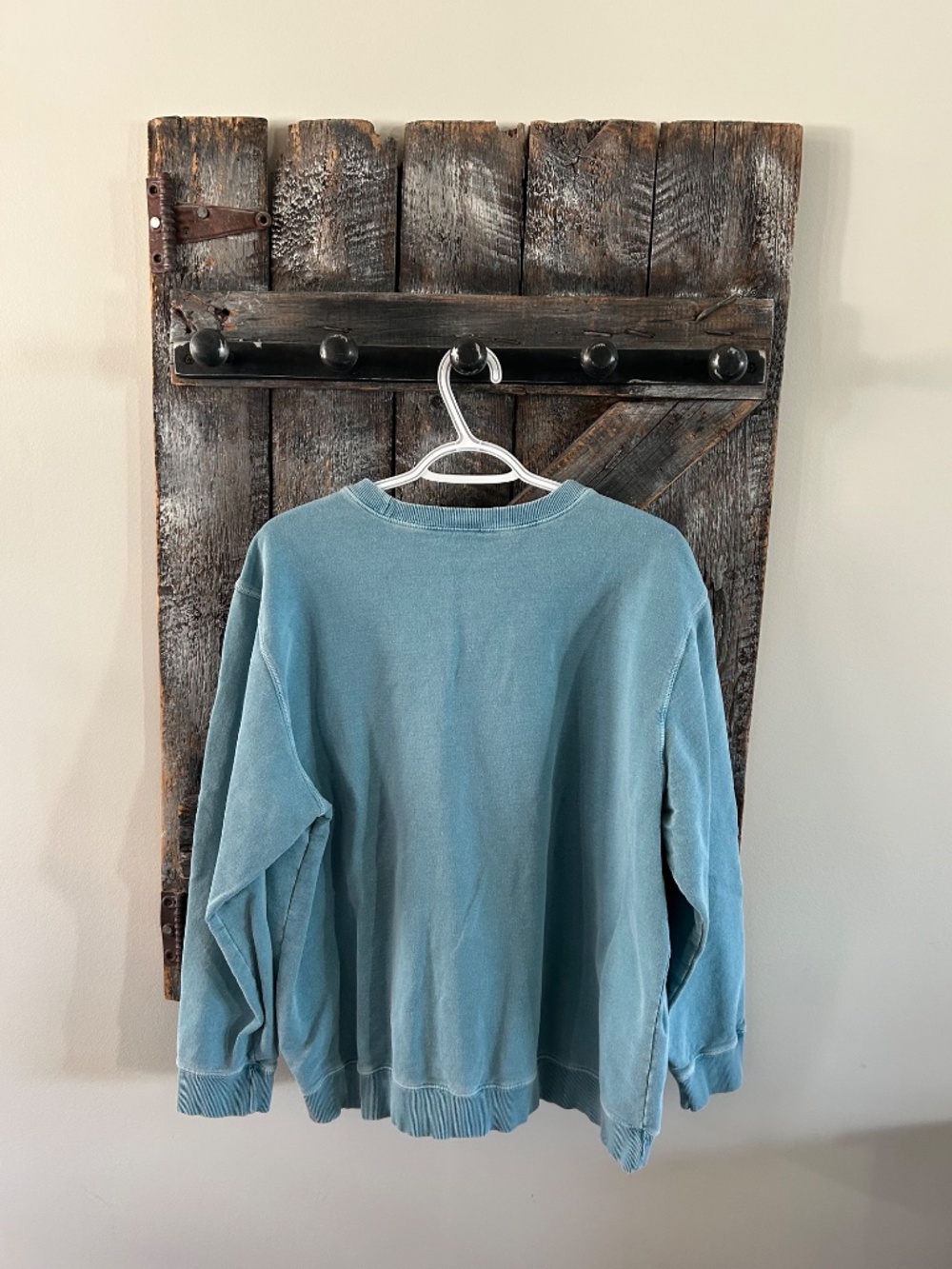 Men's Vintage Northern Reflections Crewneck Faded Turquoise - Picture 2 of 3
